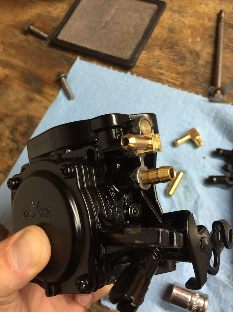 Replacing Carburetor Plastic Fuel Fittings - Keihin Carb - PWCToday